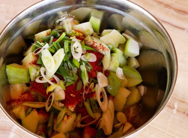 How to Make Chayote Kimchi: A Refreshing Side Dish for Rice and Soups